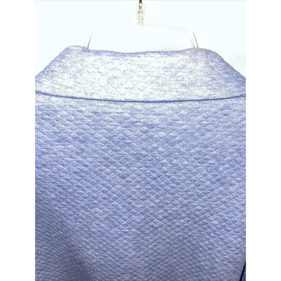 Chicos Quilted Jacket Women’s Size 2 U.S. Large Blue Zip Front Long Sleeve - Picture 9 of 12